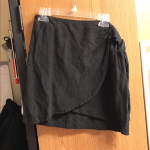 TOBI black tie front skirt